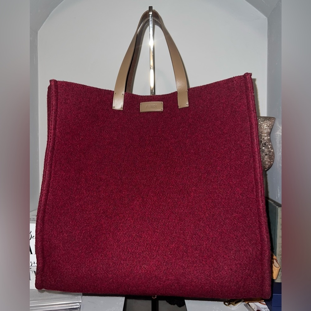 EUC Authentic Fendi Felt Shopping Tote